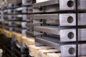stacks of metal products